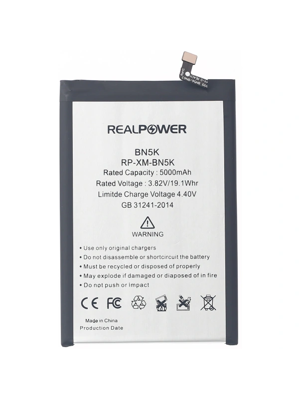 RealPower Xiaomi Uyumlu Redmi 12c Batarya Li-Polymer Uzun Ömürlü Pil
