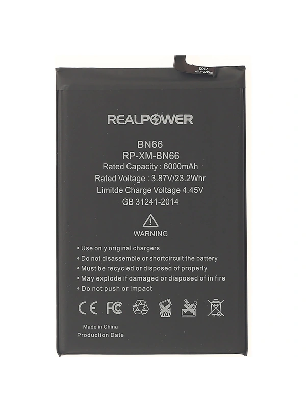RealPower Xiaomi Uyumlu Poco C40 Batarya Li-Polymer Uzun Ömürlü Pil