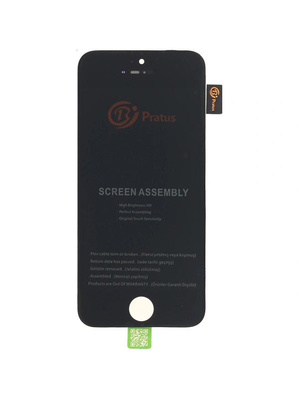 Pratus Apple Uyumlu iPhone 5s Lcd Ekran Siyah