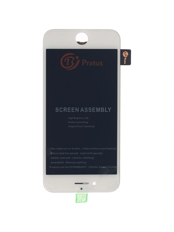 Pratus Apple Uyumlu iPhone 8 Lcd Ekran Beyaz