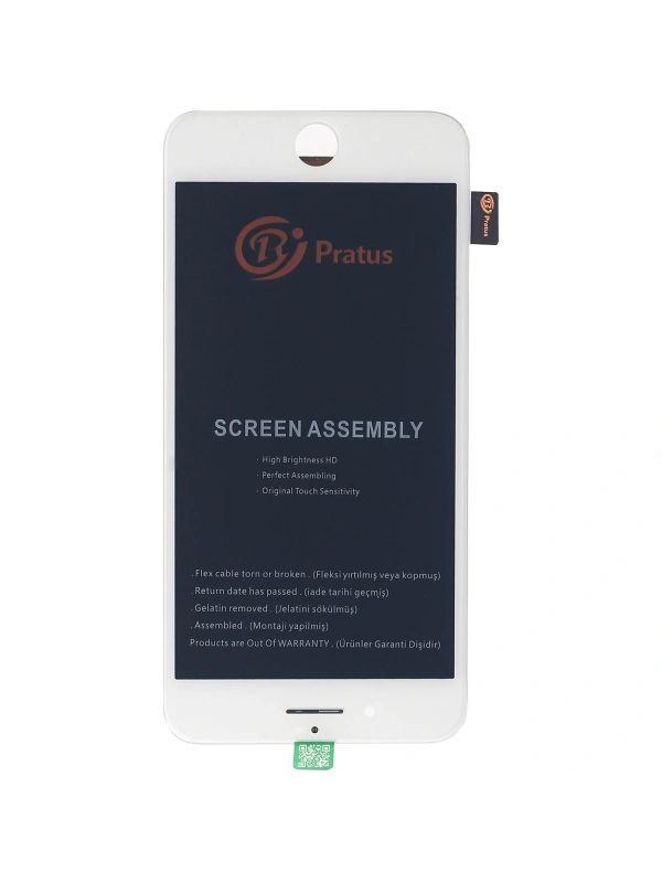 Pratus Apple Uyumlu iPhone 8 Plus Lcd Ekran Beyaz