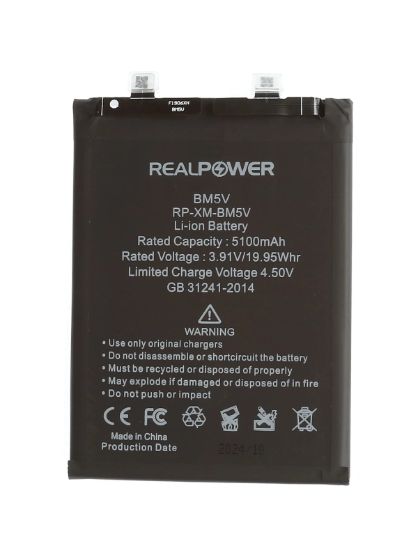 RealPower Xiaomi Uyumlu Redmi Note 13 Pro 5g Batarya Li-Polymer Uzun Ömürlü Pil