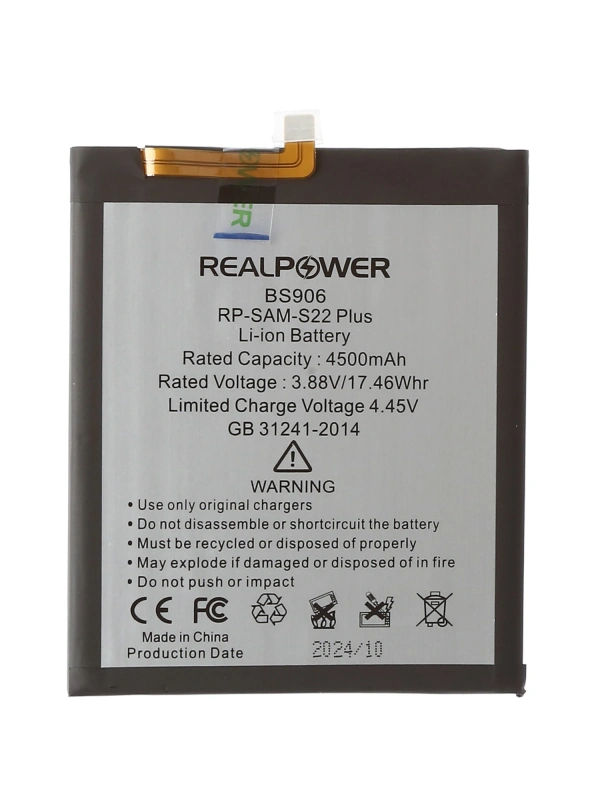 RealPower Samsung Uyumlu Galaxy S22 Plus S906 Batarya Li-Polymer Uzun Ömürlü Pil