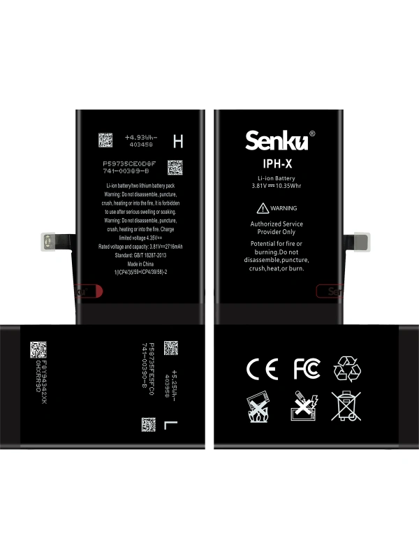 Senku Apple Uyumlu iPhone X Batarya