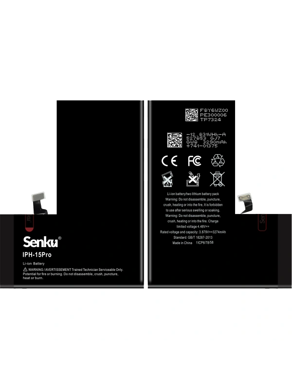 Senku Apple Uyumlu iPhone 15 Pro Batarya