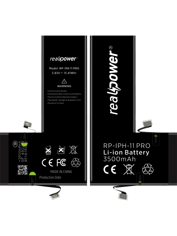 RealPower Apple Uyumlu iPhone 11 Pro Batarya 3500mAh Yüksek Kapasiteli Güçlendirilmiş Pil