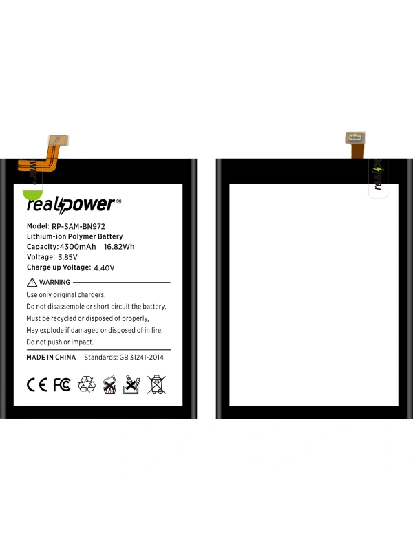 RealPower Samsung Uyumlu Galaxy Note 10 Plus N975 Batarya 4370mAh Li-Polymer Uzun Ömürlü Pil