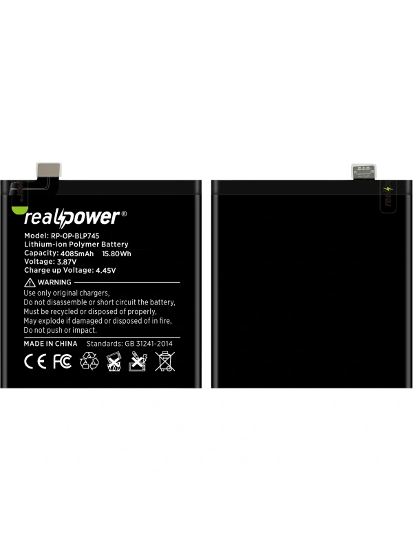 RealPower OnePlus Uyumlu 7T 7Pro Batarya 4010mAh Li-Polymer Uzun Ömürlü Pil