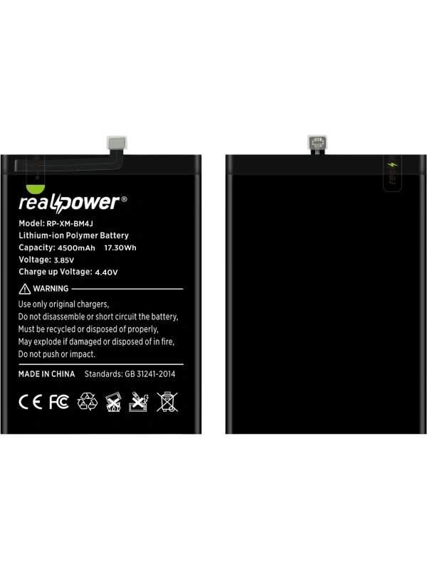 RealPower Xiaomi Uyumlu Redmi Note 8 Pro Batarya Li-Polymer Uzun Ömürlü Pil