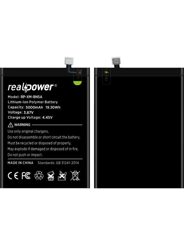 RealPower Xiaomi Uyumlu Redmi Note 10 5g Batarya Li-Polymer Uzun Ömürlü Pil