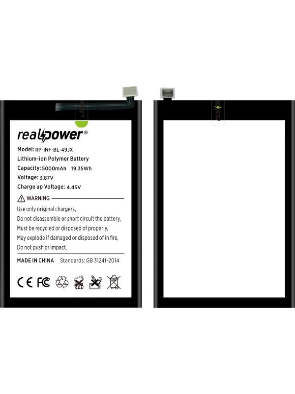 RealPower Infinix Uyumlu Note 11s Batarya 5000mAh Li-Polymer Uzun Ömürlü Pil