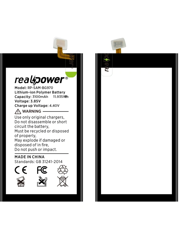 RealPower Samsung Uyumlu Galaxy S10e G970 Batarya Li-Polymer Uzun Ömürlü Pil
