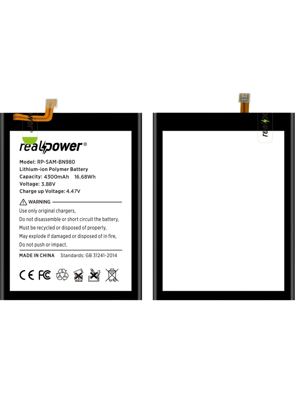 RealPower Samsung Uyumlu Galaxy Note 20 N980 Batarya Li-Polymer Uzun Ömürlü Pil