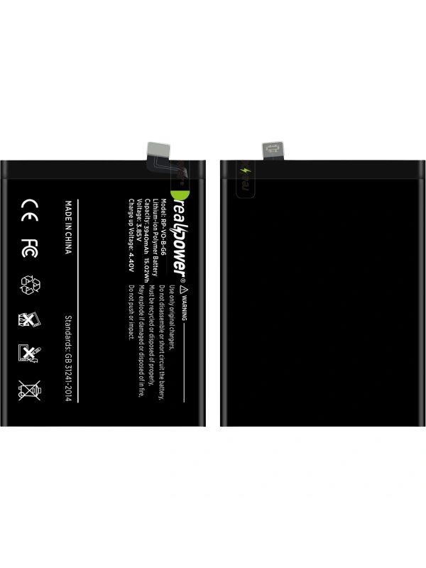 RealPower Vivo Uyumlu V21e Batarya Li-Polymer Uzun Ömürlü Pil