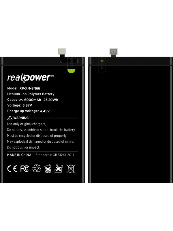 RealPower Xiaomi Uyumlu Poco C40 Batarya Li-Polymer Uzun Ömürlü Pil