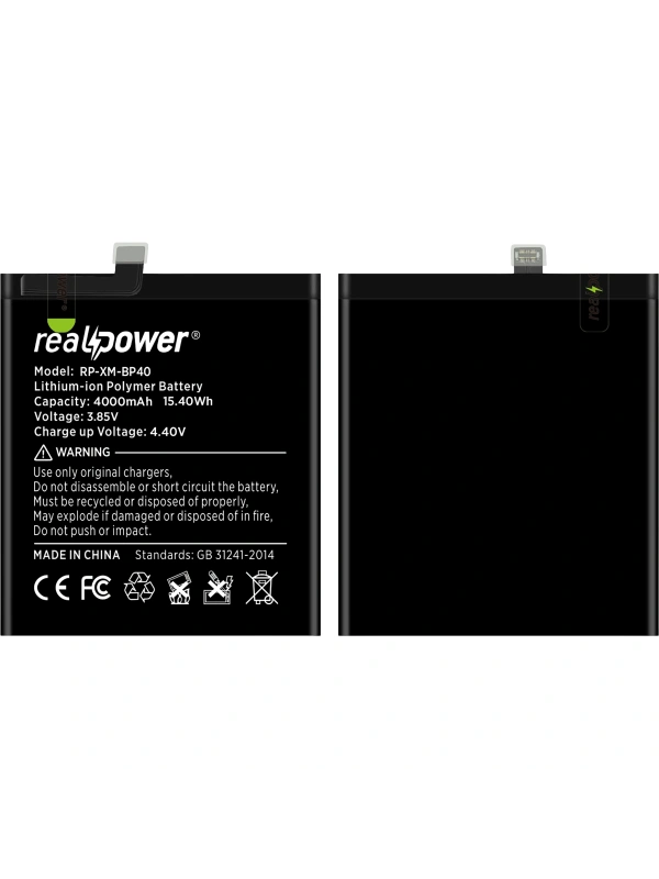 RealPower Xiaomi Uyumlu Mi 9t Pro Batarya 4000mAh Li-Polymer Uzun Ömürlü Pil