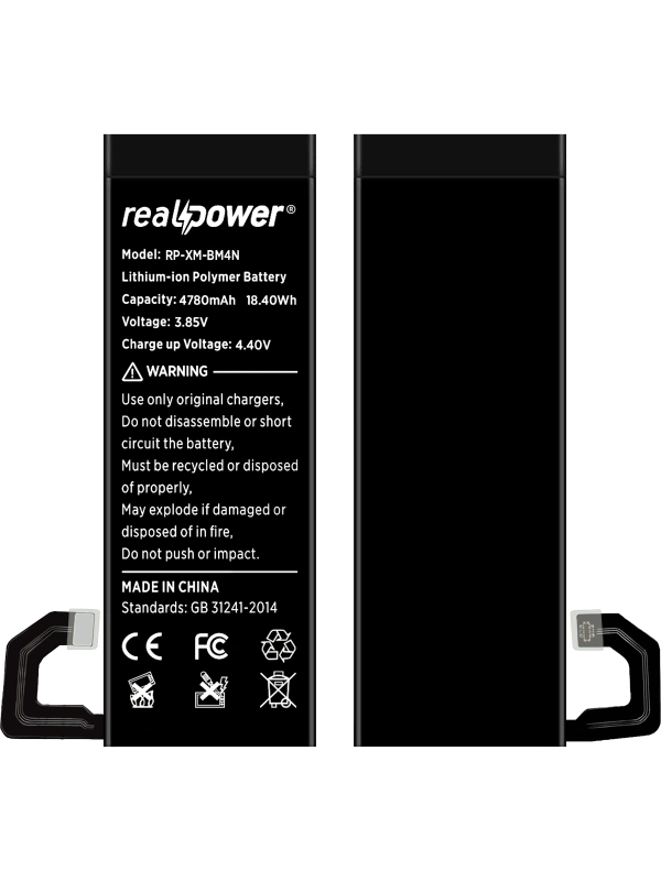 RealPower Xiaomi Uyumlu Mi 10 Batarya 4780mAh Li-Polymer Uzun Ömürlü Pil