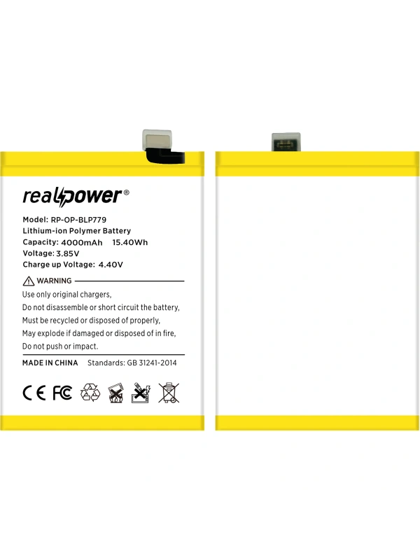 RealPower Oppo Uyumlu Reno 4 Lite Batarya 4000mAh Li-Polymer Uzun Ömürlü Pil