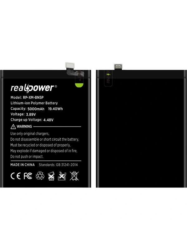 RealPower Xiaomi Uyumlu Redmi Note 13 Batarya Li-Polymer Uzun Ömürlü Pil