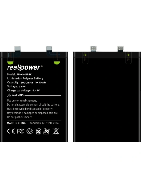 RealPower Xiaomi Uyumlu Redmi Note 12 Pro 5g Batarya Li-Polymer Uzun Ömürlü Pil