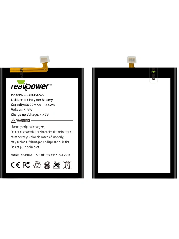 RealPower Samsung Uyumlu Galaxy A24 A245 Batarya Li-Polymer Uzun Ömürlü Pil