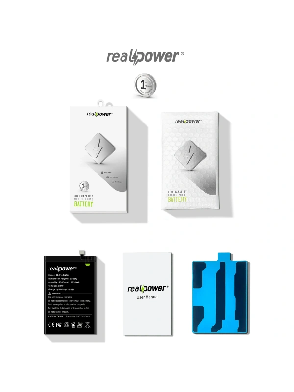RealPower Xiaomi Uyumlu Mi 12 Lite Batarya Li-Polymer Uzun Ömürlü Pil