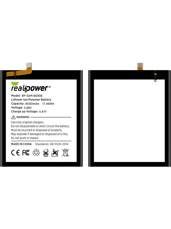 RealPower Samsung Uyumlu Galaxy S22 Plus S906 Batarya Li-Polymer Uzun Ömürlü Pil