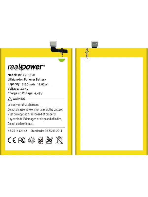 RealPower Xiaomi Uyumlu Redmi 14c Batarya Li-Polymer Uzun Ömürlü Pil