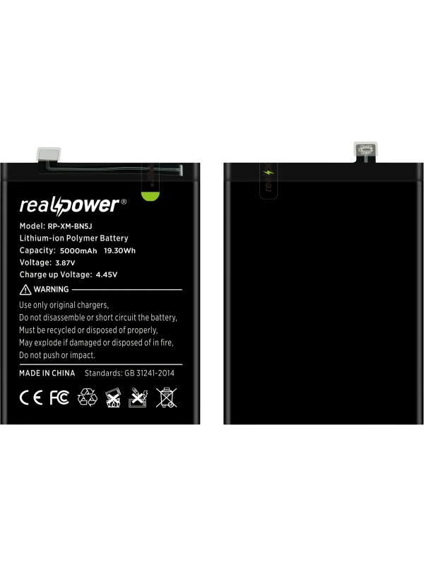 RealPower Xiaomi Uyumlu Poco X5 5g Batarya Li-Polymer Uzun Ömürlü Pil
