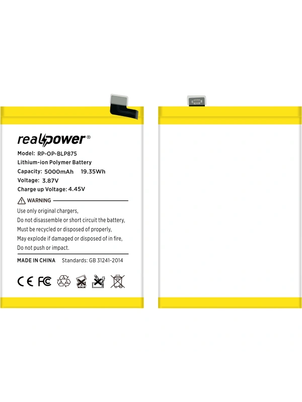 RealPower Realme Uyumlu C55 Batarya Li-Polymer Uzun Ömürlü Pil