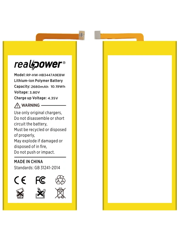 RealPower Huawei P8 Batarya 2800mAh Li-Polymer Uzun Ömürlü Pil