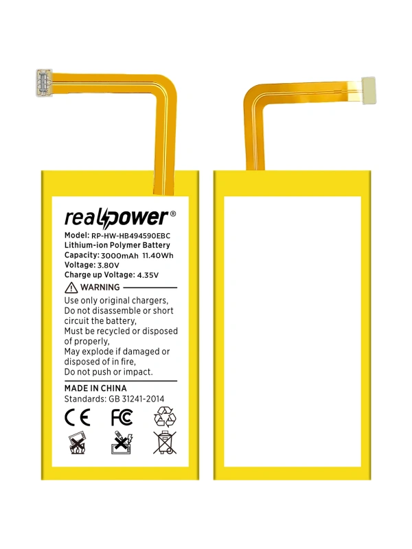 RealPower Huawei Honor 7 Batarya 3200mAh Li-Polymer Uzun Ömürlü Pil