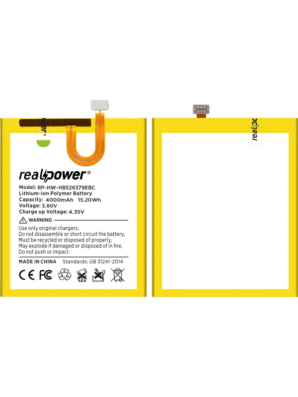 RealPower Honor 5X GR5 Batarya 3700mAh Li-Polymer Uzun Ömürlü Pil