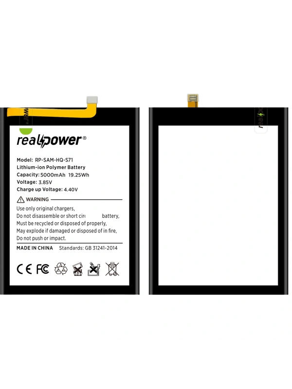 RealPower Samsung Uyumlu Galaxy M11 M115 Batarya 5000mAh Li-Polymer Uzun Ömürlü Pil