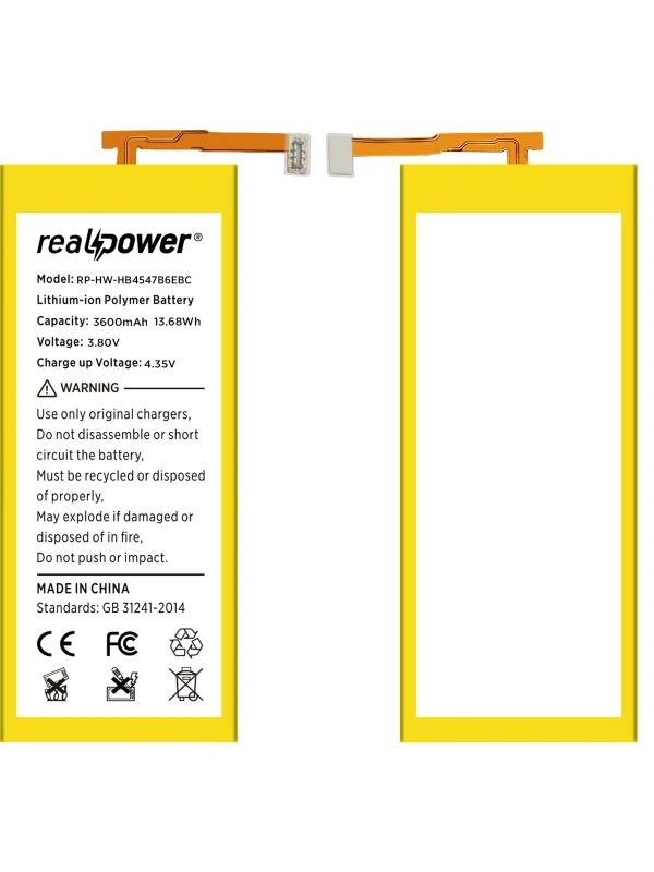 RealPower Huawei Mate 7 Lite Batarya 3800mAh Li-Polymer Uzun Ömürlü Pil