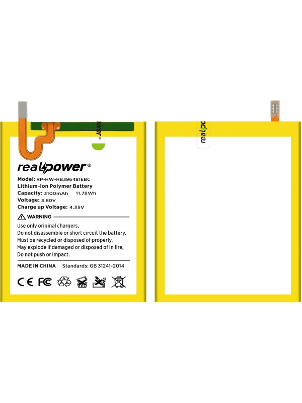 RealPower Huawei Uyumlu P9 Mini Batarya 3200mAh Li-Polymer Uzun Ömürlü Pil