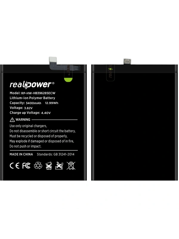 RealPower Huawei P Smart Plus 2019 Batarya 3620mAh Li-Polymer Uzun Ömürlü Pil