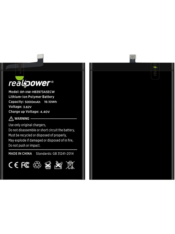RealPower Huawei Uyumlu Y Max Batarya 5000mAh Li-Polymer Uzun Ömürlü Pil