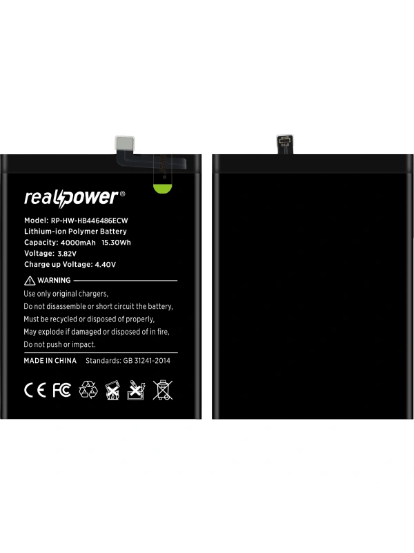 RealPower Huawei Uyumlu Nova 5i Batarya 4000mAh Li-Polymer Uzun Ömürlü Pil