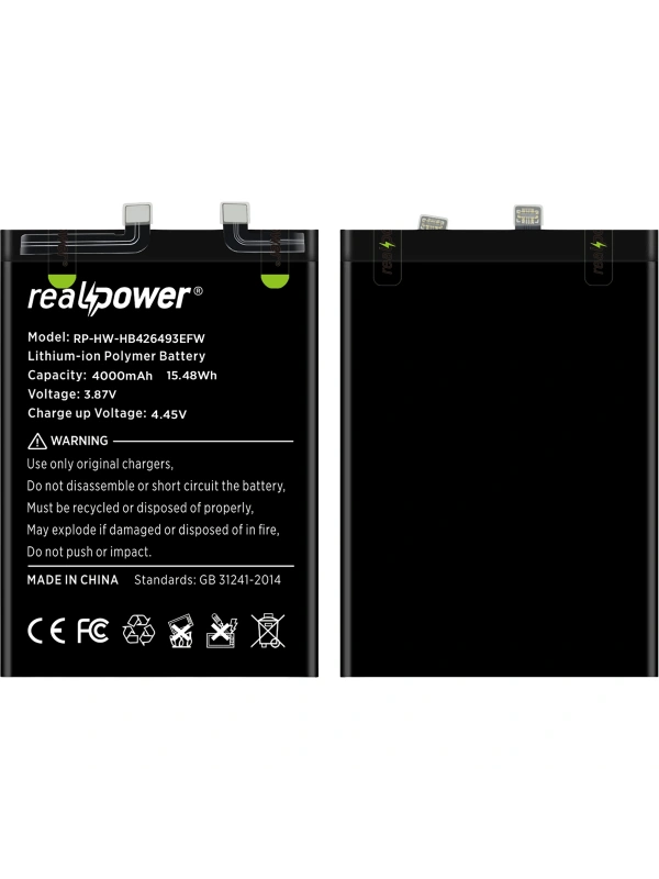 RealPower Huawei Uyumlu Nova 9 SE Batarya Li-Polymer Uzun Ömürlü Pil