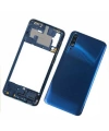 Samsung Uyumlu Galaxy A50 A505 Kasa Kapak Mavi Çıtasız