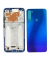 Xiaomi Uyumlu Redmi Note 8 Kasa Kapak Mavi Çıtalı