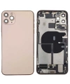 Apple Uyumlu iPhone 11 Pro Max Kasa Kapak Gold Dolu