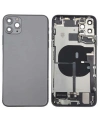 Apple Uyumlu iPhone 11 Pro Max Kasa Kapak Siyah Dolu