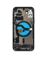 Apple Uyumlu iPhone 12 Kasa Kapak Siyah Dolu