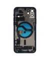 Apple Uyumlu iPhone 12 Kasa Kapak Mavi Dolu