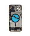 Apple Uyumlu iPhone 12 Pro Max Kasa Kapak Gold Dolu