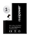 RealPower Apple Uyumlu iPhone 13 Pro Yüksek Kapasiteli Batarya 3400mah