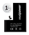 RealPower Apple Uyumlu iPhone 14 Pro Yüksek Kapasiteli Batarya 3500mah