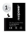 RealPower Apple Uyumlu iPhone 14 Pro Max Yüksek Kapasiteli Batarya 4850mah